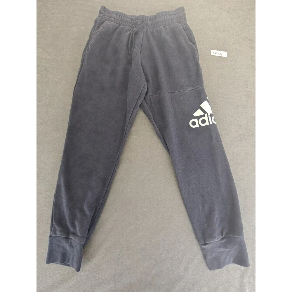 Adidas Black Logo Jogger Sweatpants Men's Medium